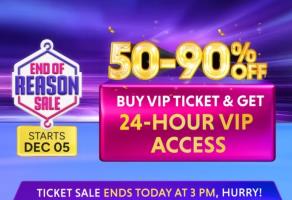 Myntra End Of Reason Sale [Starts 5th Dec 2025] : Get Upto 90% Off On Fashion Products + ...